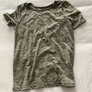 Gray shirt with sequins